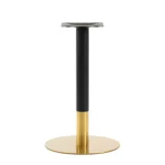 Márvány arany kávézó bárasztal ARP609 Fi70cm kerek fehér - Image 5